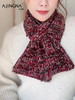 【混色绵羊】阿菁娜春季新款氛围感花纱小围巾混色绵羊毛独一无二纹理自然斑驳渐变复古高级感配饰F30D320016 商品缩略图0