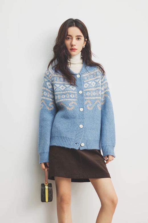 HAYES 费尔岛复古提花小翻领开衫外套 21965 商品图2