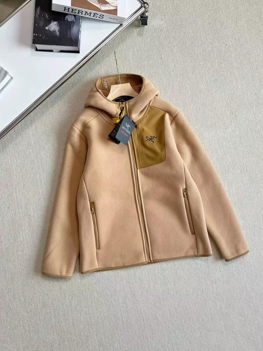 F012819秋冬情侣款加厚绒摇粒绒连帽夹克外套 商品图6