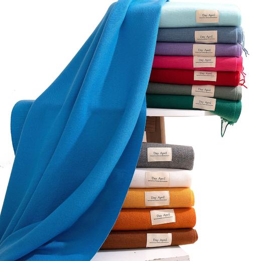 2026新款围巾！秋冬韩系氛围感女士百搭仿羊绒围巾纯色保暖围脖披肩！ 商品图4