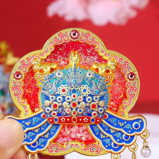 故宫凤冠冰箱贴北京宫廷风文创冰箱贴博物馆流沙冰箱贴 商品图2