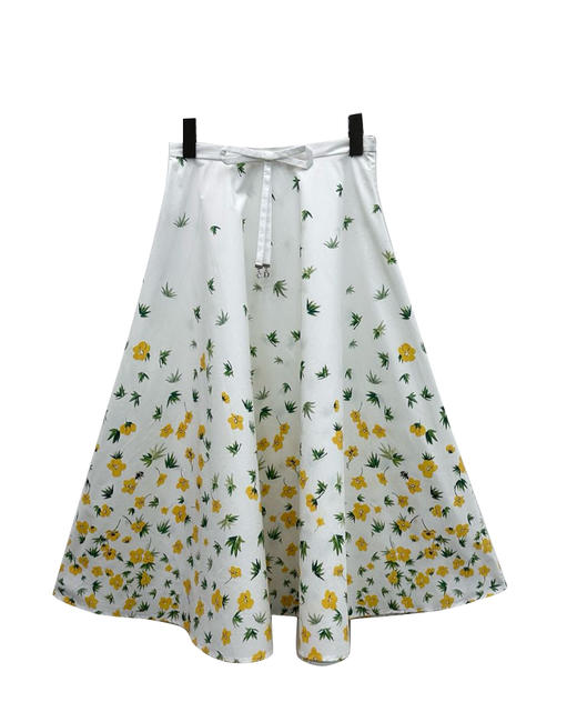 女款印花蝴蝶结半裙ba010 商品图0