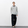 714street轻薄条纹长袖上衣2026春季新款潮牌休闲圆领混纺T恤男女 商品缩略图2