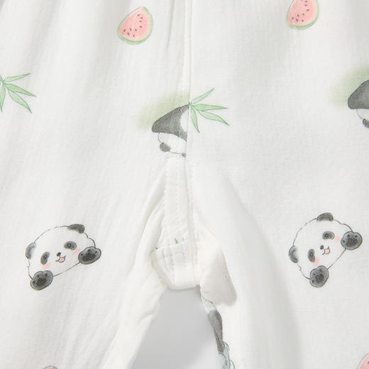 怡比快乐熊猫家居长袖开襟套装HY25AUN090白黑色调（90#-130#） 商品图11