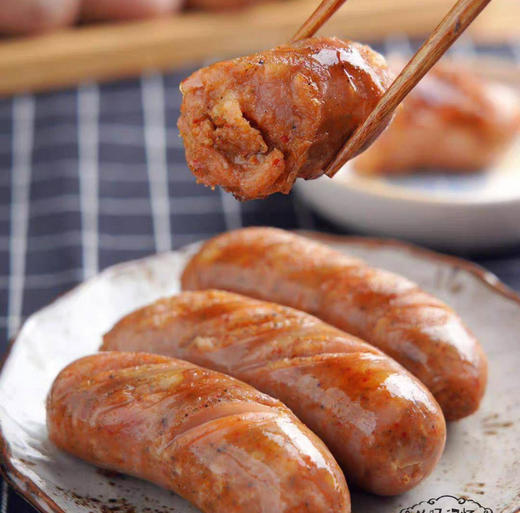 从肠记忆，纯猪肉，无任何添加烤肠，500克/袋 商品图1