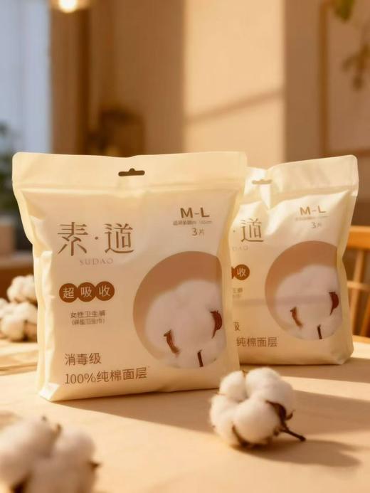 素道卫生裤 (卫生棉，有机纯棉面层) 商品图0