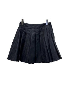 女款暗纹提花百褶半裙 可配套装he010