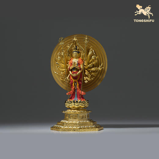 铜师傅 见微系列《般若千臂》千手观音佛像摆件 家居工艺品 商品图2