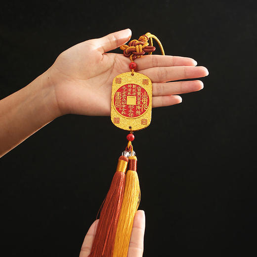 【祈愿吉品】嘉福结山傀钱花挂件 国风挂饰随身携带 商品图1