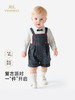 英氏新生儿衣服男宝宝帅气小王子仿牛仔哈衣爬爬服YRHAJ1S045A 商品缩略图0