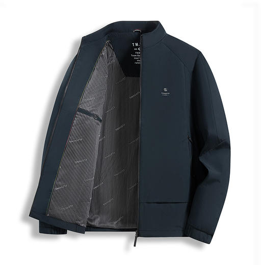 【DWP】大依优型大码男装春秋立领夹克外套加肥加大码休闲商务上衣外套 商品图2