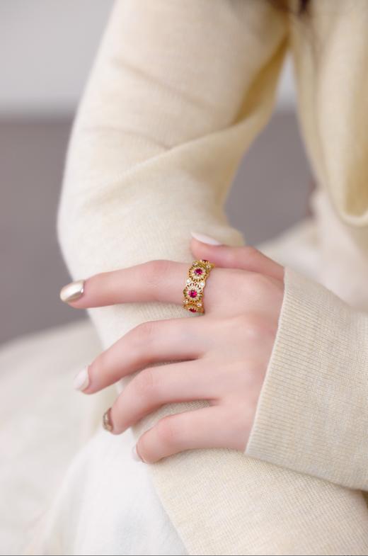 【现货11码  13码 15码  17码】鸿运当头戒指  新的一年 好运buff  鸿运当头  银镀金首饰  （非质量问题  不退不换） 商品图2