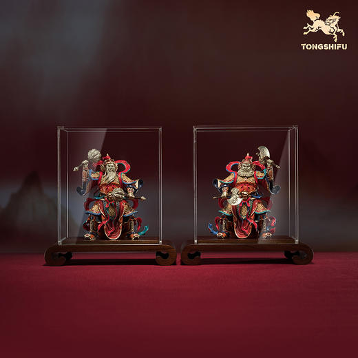 铜师傅 见微系列《门庭永固》客厅门神铜摆件 家居装饰工艺品 商品图2
