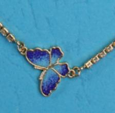 【彼达思】景之蓝 浮光蝶链手链 珐琅饰品 商品图4