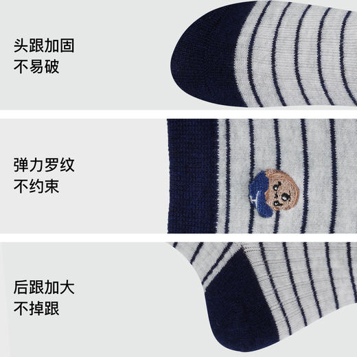 【满3双/34.9元】【秀黛】女士羊毛休闲中筒袜女士袜子【1双】S6220606T【门店同款】 商品图4