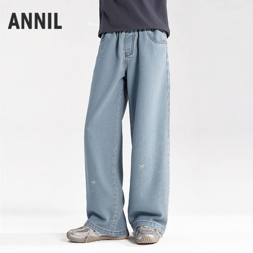 女童全腰牛仔单裤夏季新款安奈儿童装EG626677 商品图1