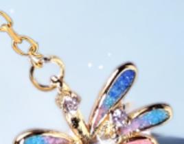 【彼达思】景之蓝 烟花项链  珐琅饰品 商品图1