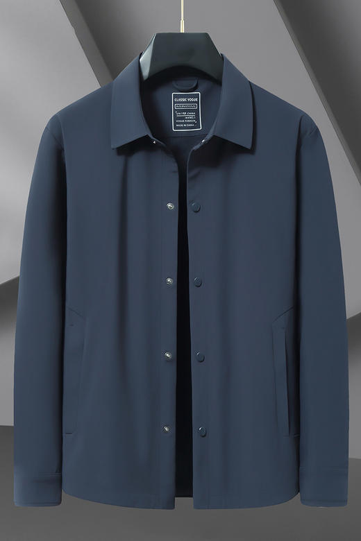 【DWN】大依优型大码男装春秋翻领夹克外套加肥加大码休闲运动上衣外套 商品图5