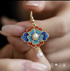 【彼达思】景之蓝  浣溪沙灼灼花耳饰 珐琅饰品 商品缩略图3