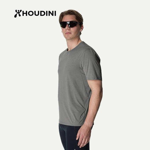 HOUDINI胡丁尼Pace Air Tee空速男户外26夏新清爽跑步徒步短袖T恤 840069 商品图3