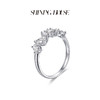 ShiningHouse[培育] 18k金钻石戒指 椭圆形水滴形1克拉钻人工真钻人造钻石K金戒指排钻戒指时尚钻石戒指悦己送礼臻选【此商品不支持7天无理由退货退款】预计3日发货 商品缩略图2