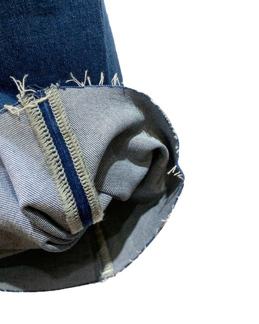 女款筒喇毛边软薄牛仔裤长裤la 商品图2