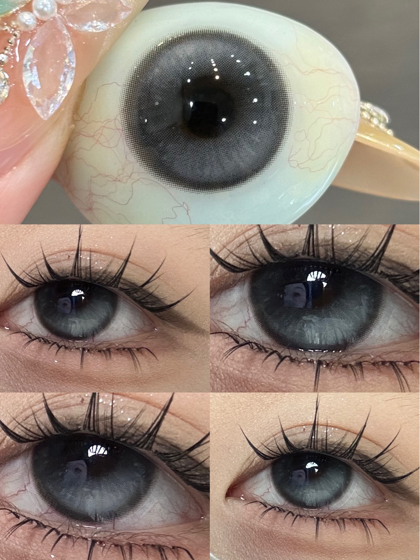 Bollycon日抛 胡桃奇想 棕/丹宁普鲁士 蓝 14.5mm 一盒十片装 日抛无售后！！