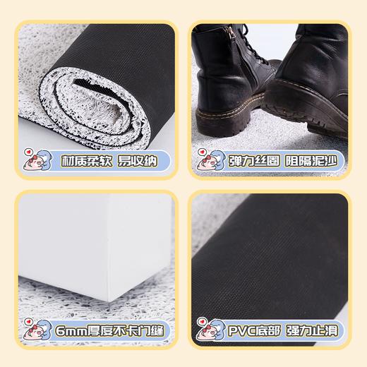 慢说丝圈入户垫 PVC丝圈材质刮泥蹭土不漏灰尘防滑0.6cm不卡门缝支持DIY自由裁剪 商品图5