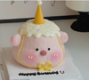 立体生日帽小猪卡通蛋糕-低糖处理无添加 商品缩略图0