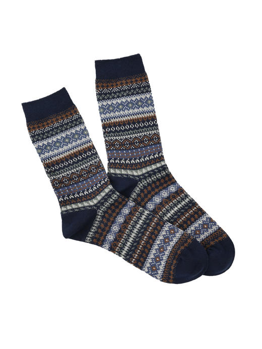 callisto蓝花纹袜子 商品图0