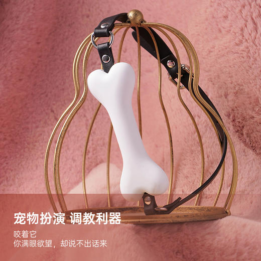 纵锦浪里骨头口塞口枷男SM情趣用具另类性成人玩具道具惩罚穿戴 商品图2