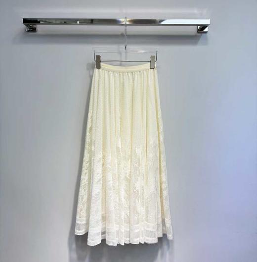 伯妮斯茵 | 优雅复古风 | 网纱蕾丝半身裙 | 大摆百褶设计 | 镂空蕾丝工艺 | 约会通勤|SC1B02 商品图4