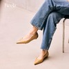 heelz设计师手工鞋履 ｜旧时光复古尖头羊皮平底鞋2公分 商品缩略图1