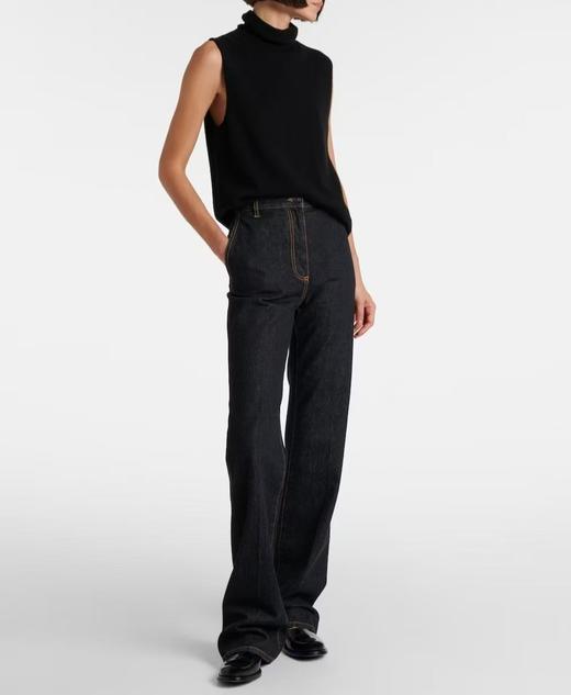 女款直筒牛仔裤长裤he021 商品图3