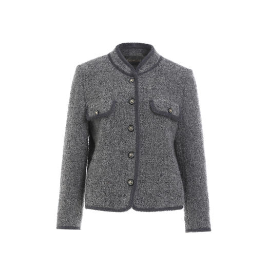 乔万尼复古电影感小立领优雅气质羊毛短大衣EM4B568 商品图4