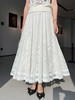 伯妮斯茵 | 优雅复古风 | 网纱蕾丝半身裙 | 大摆百褶设计 | 镂空蕾丝工艺 | 约会通勤|SC1B02 商品缩略图1