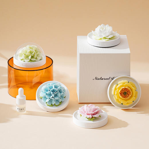 非遗瓷花香薰 森系小桶花 商品图2