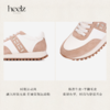 heelz设计师手工鞋履 ｜H繁花设计款真皮运动休闲鞋燕麦色3公分 商品缩略图3