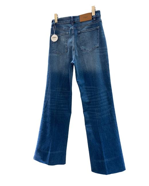 女款筒喇毛边软薄牛仔裤长裤la 商品图1