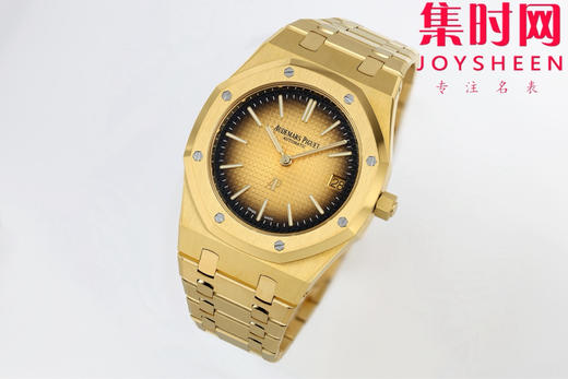 新品 爱彼ZF皇家橡树16202系列 表径39MM的16202BA “JUMBO”超薄男士腕表 全新鎏金“咸蛋黄” 小手腕福音 商品图2