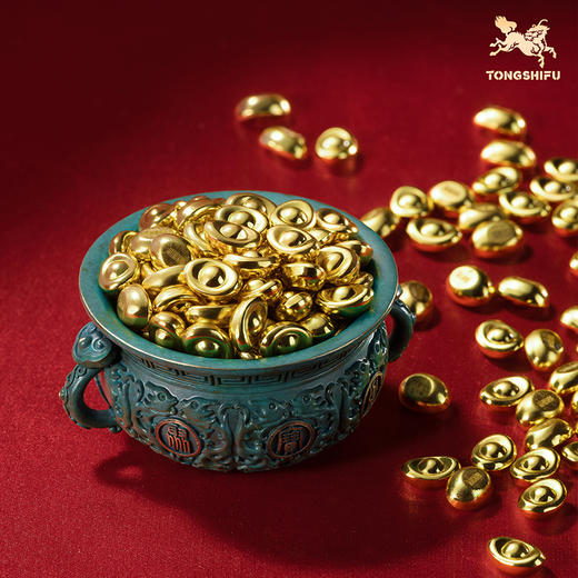 铜师傅 见微系列《小元宝（黄金铜）》 家居装饰品新年礼物 商品图1