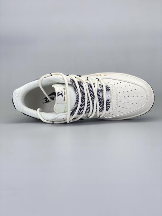 【年终清仓福利】NIke Air Force 1 '07 Low “LV联名——蓝勾抽绳”空军一号 专供外贸渠道 全掌内置蜂窝气垫 纯正版型 商品图1