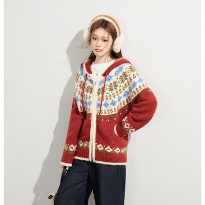 新年必备战袍！AVANN阿曼 新年欢乐毛衣 费尔岛毛衣/开衫毛衣针织衫（下单72小时发货）【2.5号-2.25号春节停发】 商品图14