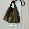登白DENGBAI 反绒牛皮水桶包大容量休闲通勤单肩斜挎包头层牛反绒 商品缩略图1