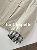 专柜实拍【巴恩工装风】拉夏贝尔/La Chapelle轻奢设计师款！撞色翻领拼接宽松百搭小个子短外套 商品缩略图8