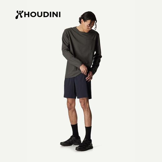 HOUDINI胡丁尼Liquid Shorts液动男户外26夏季新轻薄跑步健身短裤 860072 商品图1