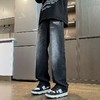 F012838渐变复古做旧元素工装水洗牛仔裤直筒裤 商品缩略图6
