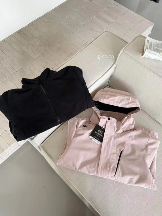 F012820可拆卸抓绒内胆摇粒绒情侣款三合一冲锋衣 商品图10