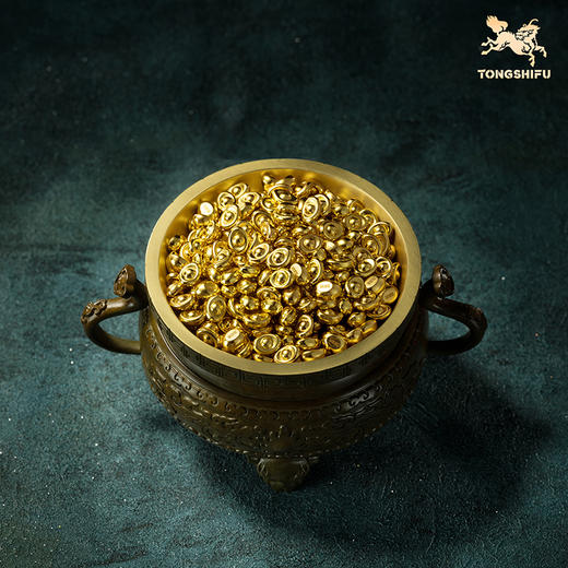 铜师傅 见微系列《小元宝（黄金铜）》 家居装饰品新年礼物 商品图2