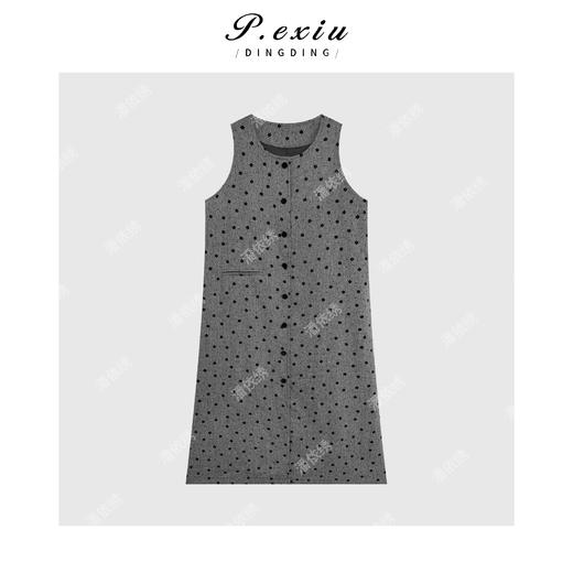 04-3潘依绣丁丁宠粉粉韩版春夏宽松波点连衣裙Q15550 商品图3